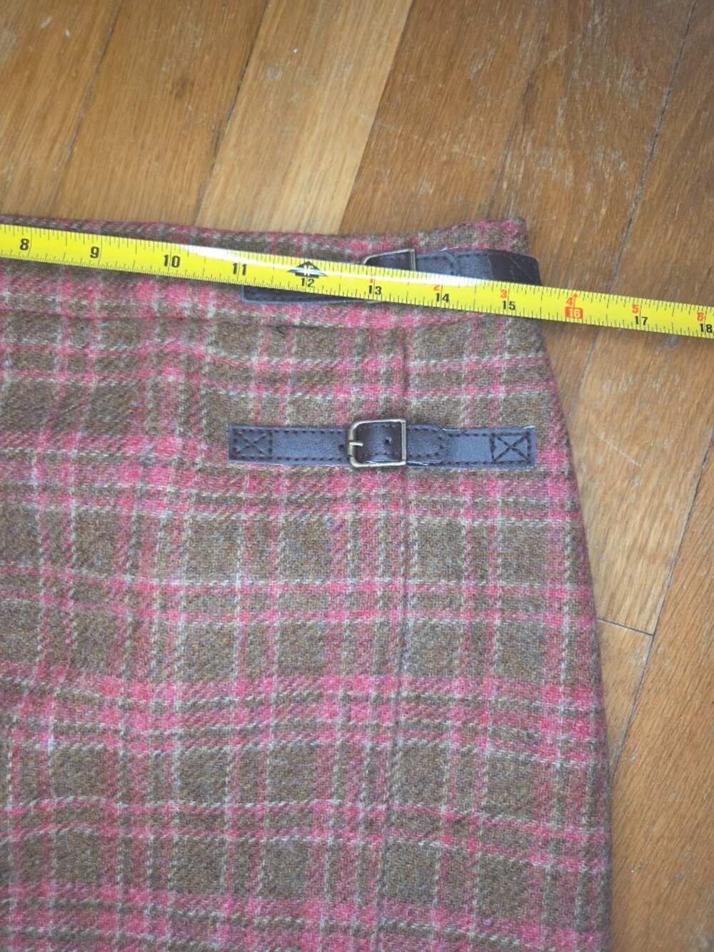 Boden Pink and Brown Plaid Kilt Style - Picture 8 of 9